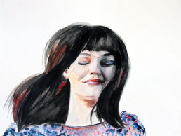 Stefanie, Aquarell auf Papier, 40 x 30 cm, 2011 – Lydiane Lutz